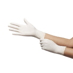 McKesson Confiderm NonSterile Latex Standard Cuff Length Textured Fingertips Ivory Exam Gloves - 921592_BX - 2