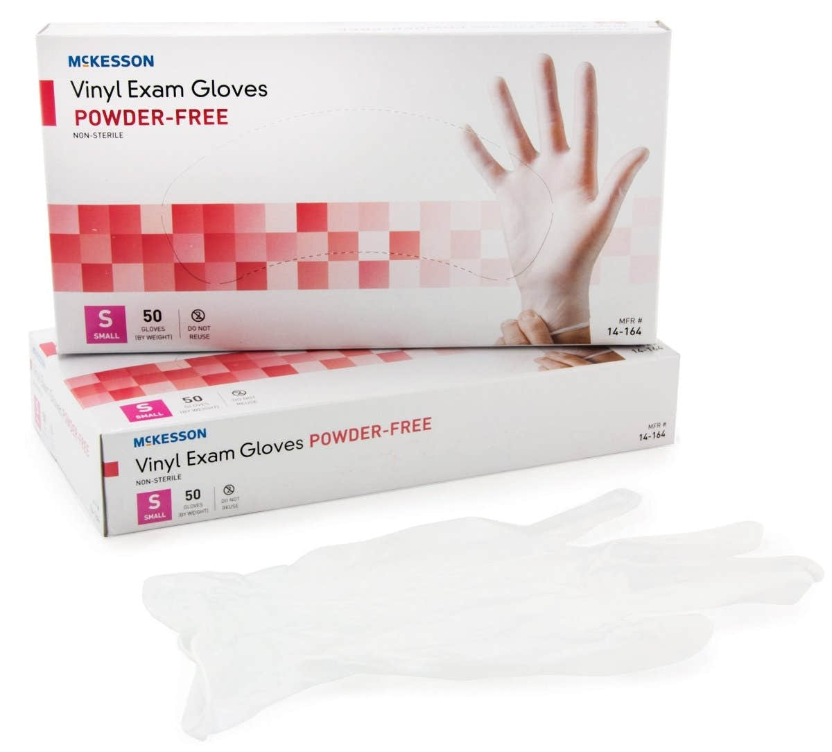 McKesson Confiderm Vinyl Exam Glove, Clear - 871022_BX - 1