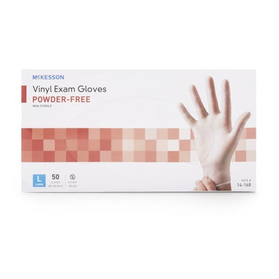 McKesson Confiderm Vinyl Exam Gloves - 871024_BX - 12
