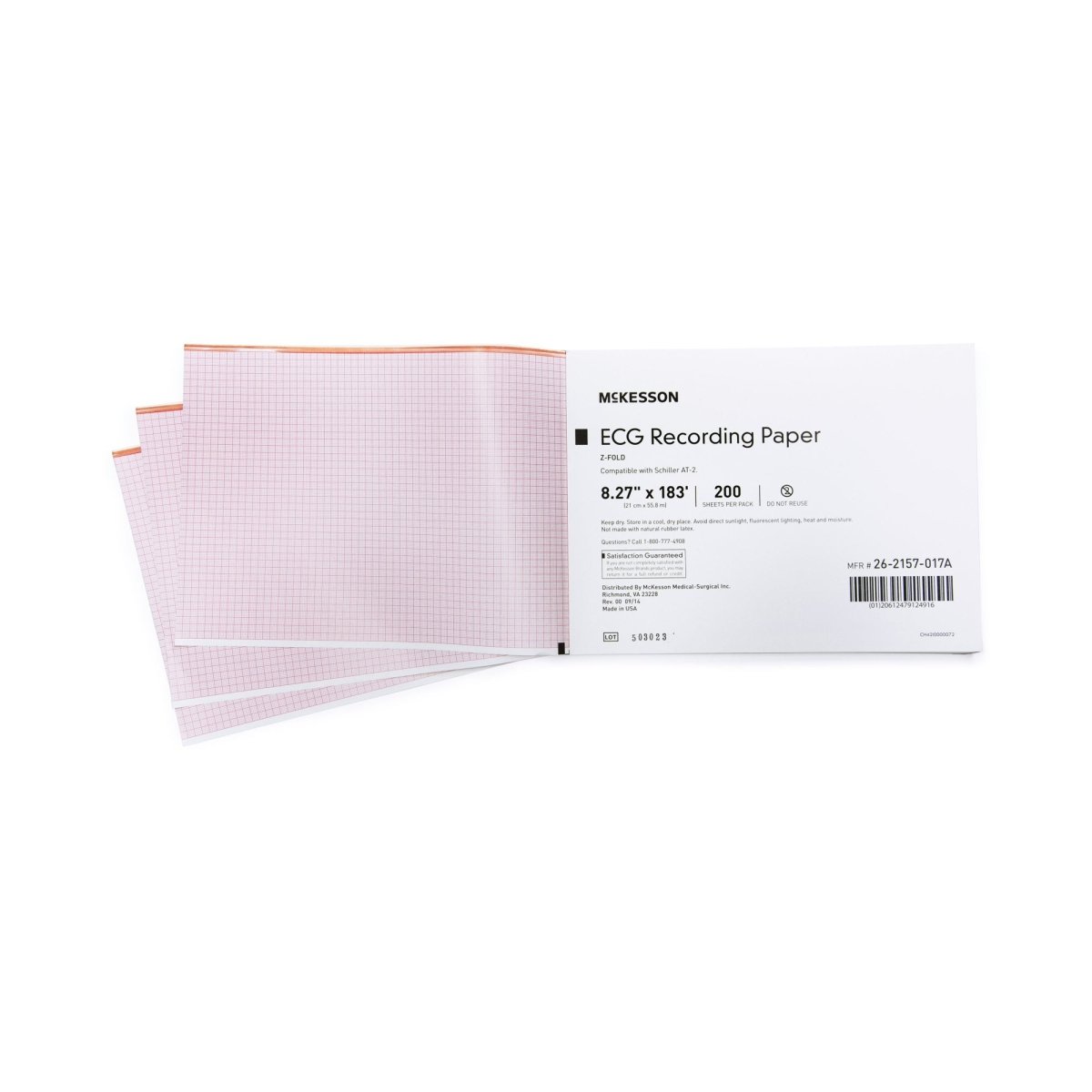 Mckesson Ecg Z Fold Recording Paper - 952266_CS - 1