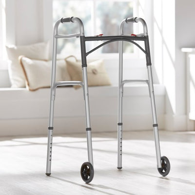McKesson Folding Aluminum Walker - 1076176_EA - 2