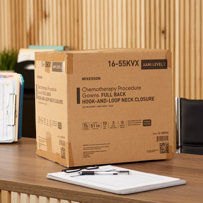 McKesson Full Back Chemotherapy Procedure Gown - 1177929_CS - 60