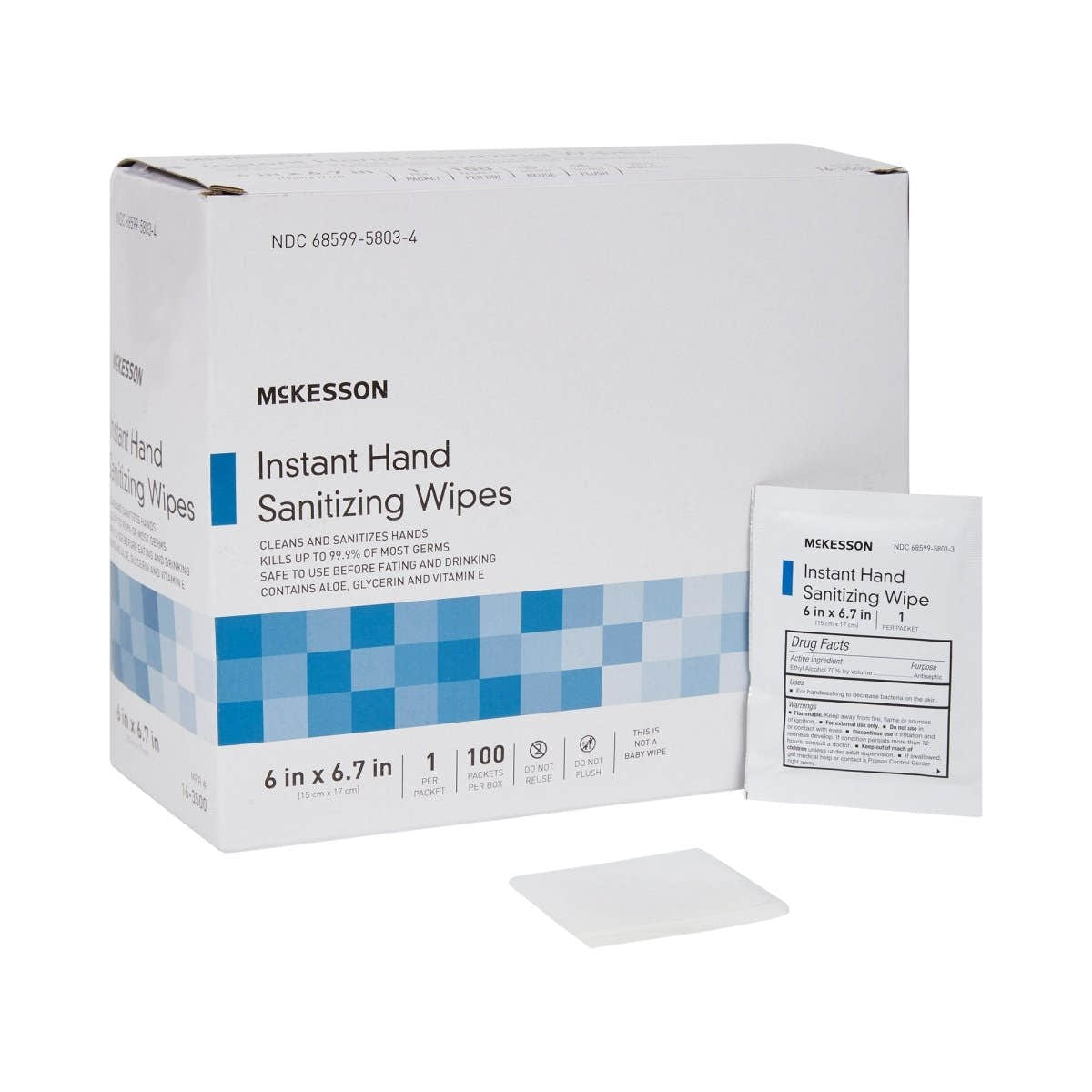 Mckesson Hand Sanitizing Wipes - 1055597_BX - 1