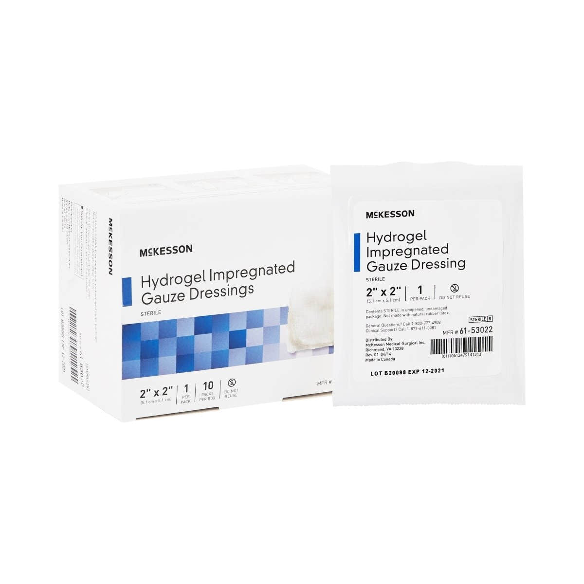 McKesson Impregnated Dressing, 2 x 2 Inch - 488935_BX - 1