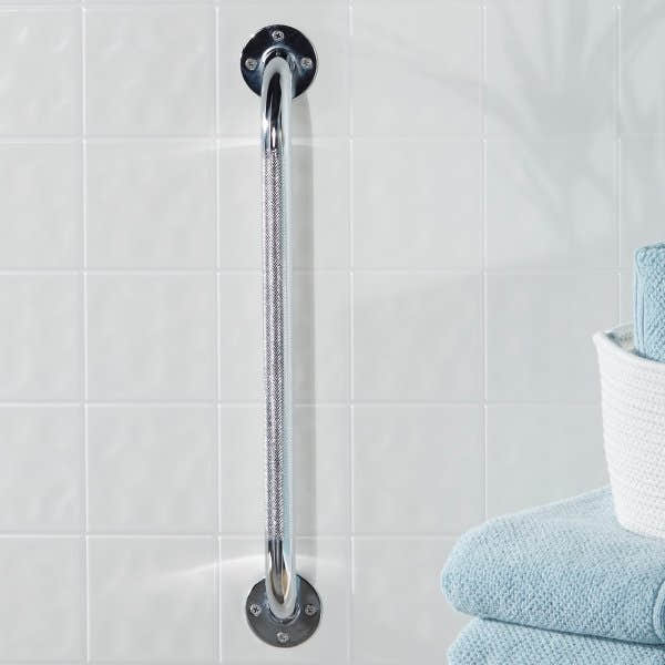 McKesson Knurled Steel Wall Grab Bar - 1103375_CS - 2