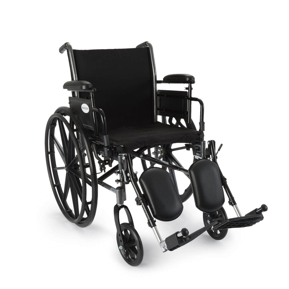 Mckesson Lightweight Dual Axle Wheelchair Desk Length Arms Elevating Footrest - 1128895_EA - 2