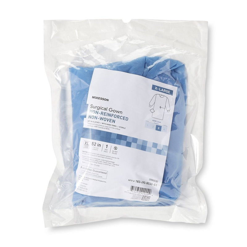 McKesson Non-Reinforced Surgical Gown with Towel - 1104453_PK - 25