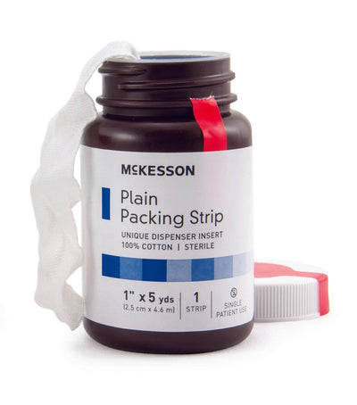 McKesson Nonimpregnated Wound Packing Strip, 1 Inch x 5 Yard - 470438_BT - 1