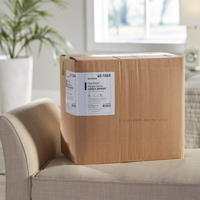 McKesson Paw Prints Slipper Socks, Aqua - 475019_PR - 20