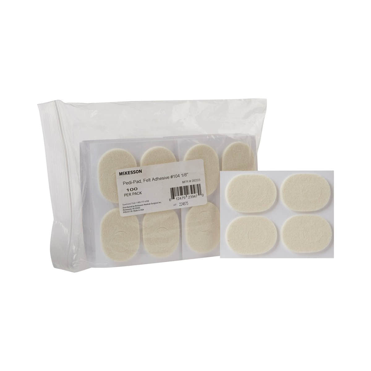 McKesson Pedi-Pad Foot Pad, Size 104 - 1111080_PK - 1