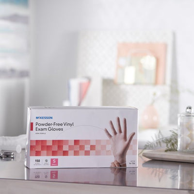 McKesson Powder-Free Vinyl Exam Gloves - 832681_CS - 26