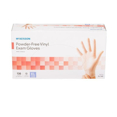 McKesson Powder-Free Vinyl Exam Gloves - 833078_BX - 10