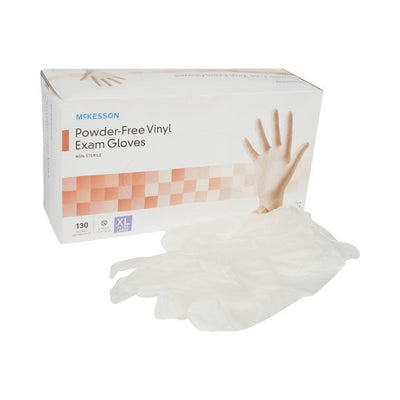 McKesson Powder-Free Vinyl Exam Gloves - 833078_BX - 12