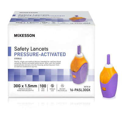 Mckesson Pressure Activated Safety Lancets - 1217983_BX - 3