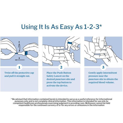 McKesson Push Button Safety Lancets - 1217991_BX - 9