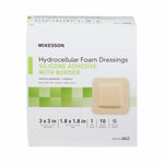 McKesson Silicone Adhesive with Border Silicone Foam Dressing - 886434_EA - 8