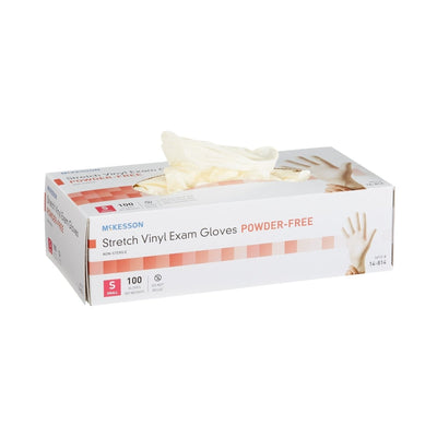 McKesson Stretch Vinyl Exam Glove, Ivory - 409742_BX - 1