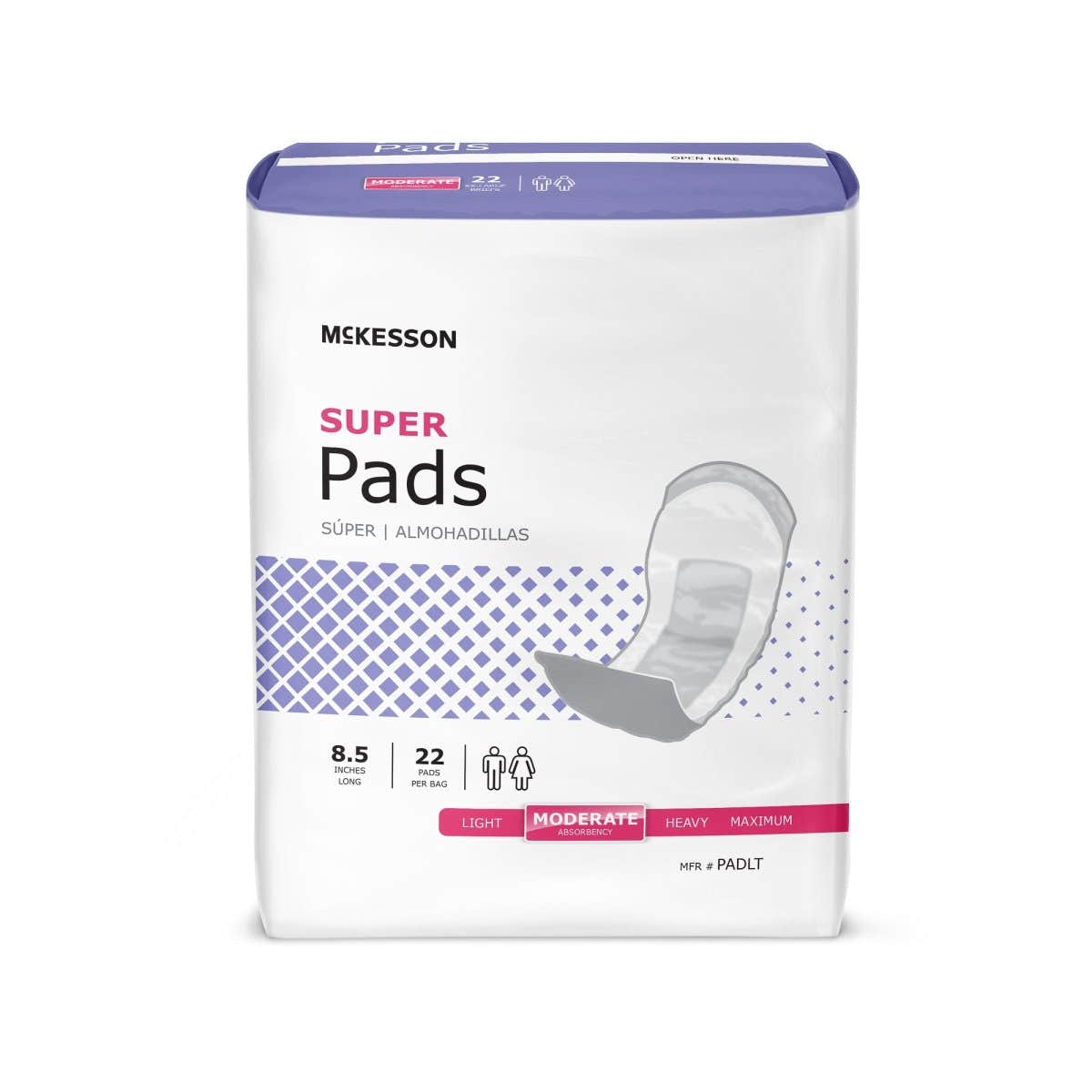 McKesson Super Moderate Absorbency Bladder Control Pad - 884158_CS - 1