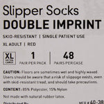 McKesson Terries Adult Slipper Socks Skid-Resistant Tread Sole and Top - 553042_PR - 55