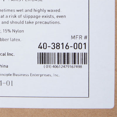 McKesson Terries Adult Slipper Socks Skid-Resistant Tread Sole and Top - 558995_PR - 72