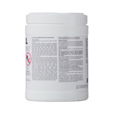 Metrex CaviWipes Surface Disinfectant Alcohol-Based Wipes, Non-Sterile, Disposable, Alcohol Scent, Canister, 6 X 6.75 Inch - 486719_CS - 22
