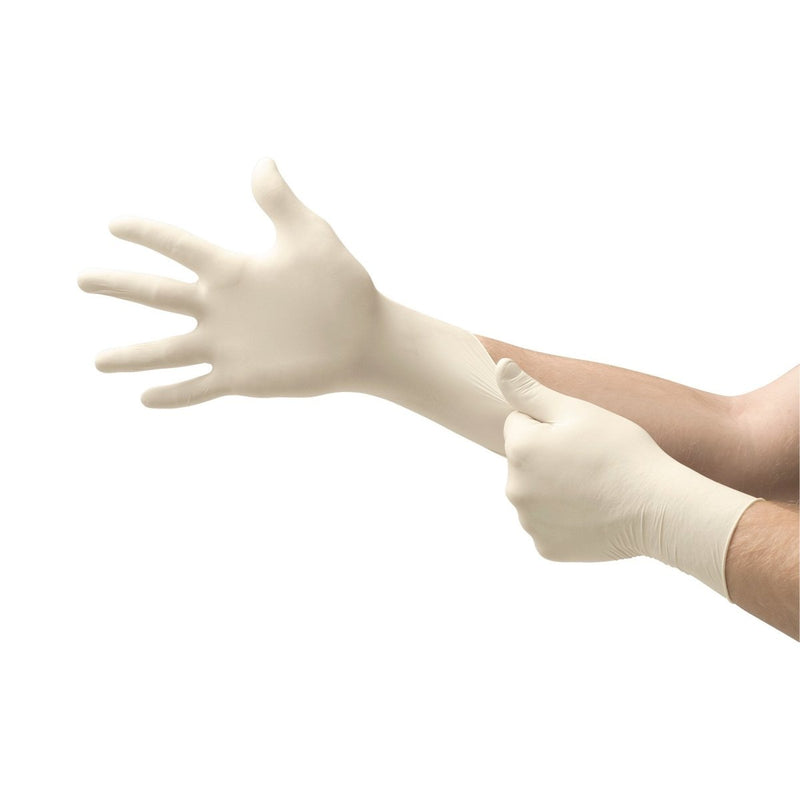 Microflex Diamond Grip Plus Latex Gloves, White - 508807_BX - 1