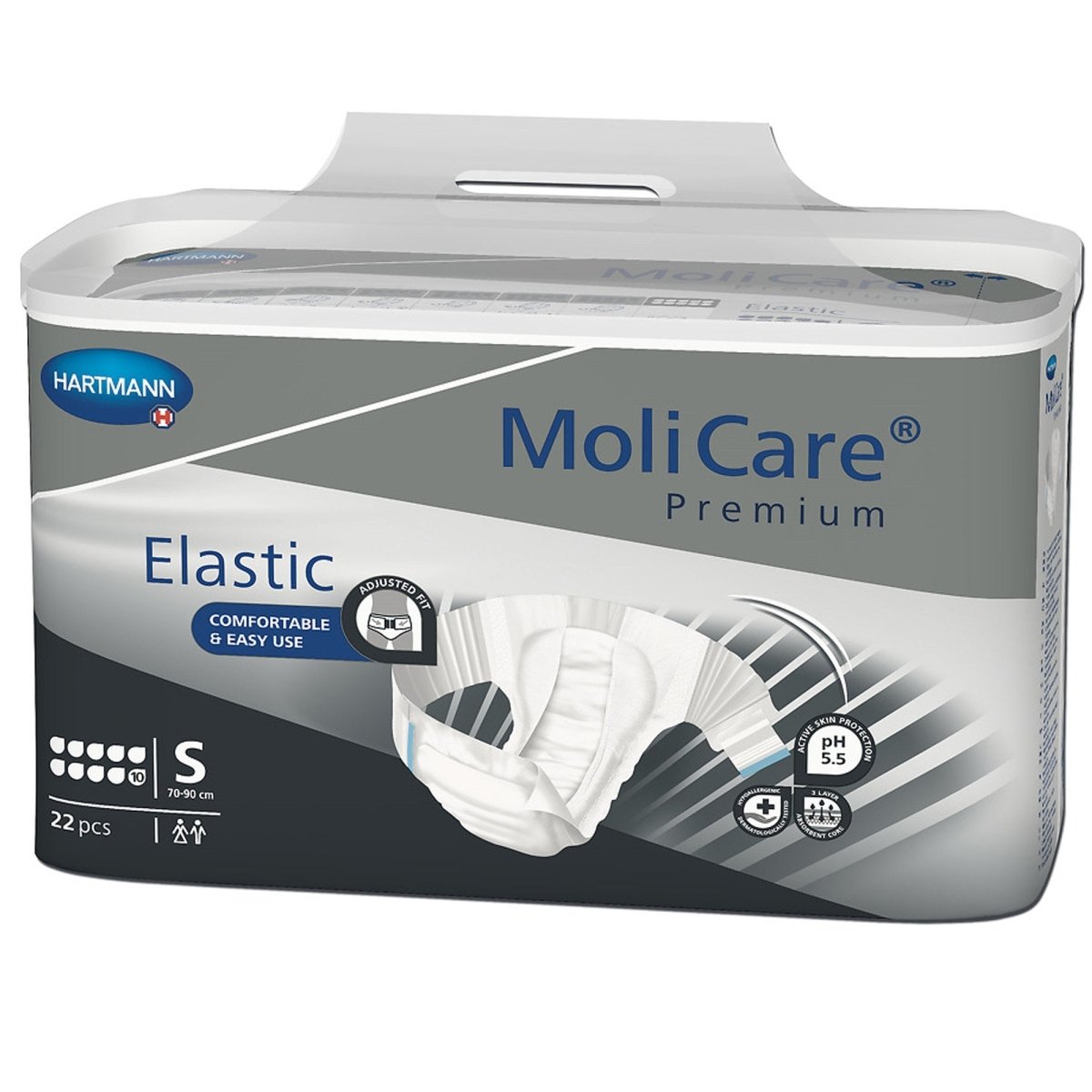 MoliCare Premium Elastic Incontinence Briefs -Unisex - 1153085_CS - 1
