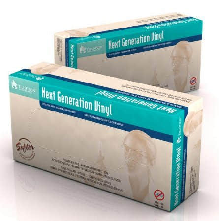 Next Generation Vinyl Stretch Vinyl Standard Cuff Length Exam Glove, Ivory - 883205_BX - 1