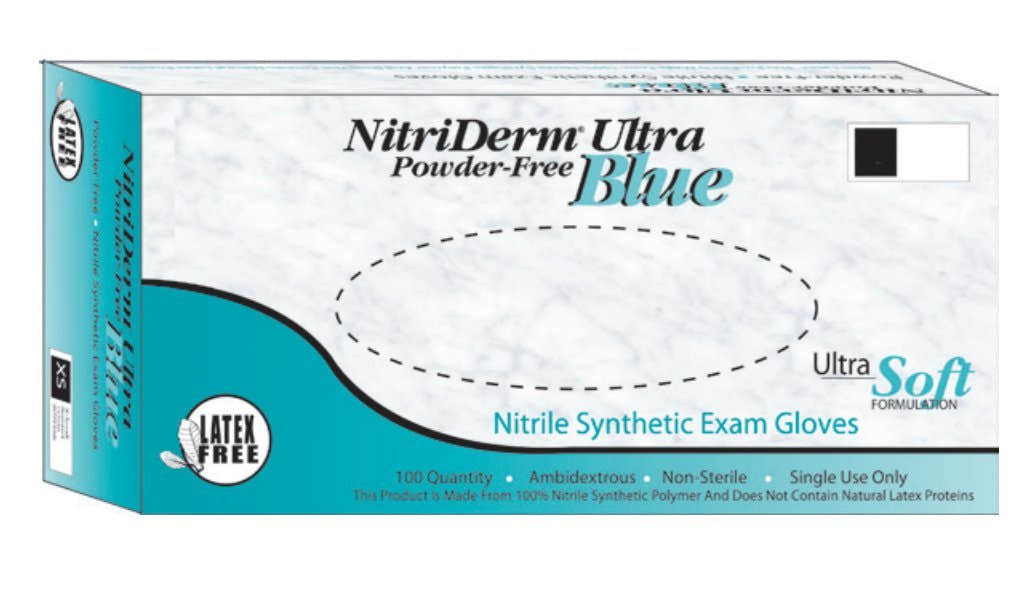 Nitriderm Ultra Blue Exam Gloves - 784391_CS - 1