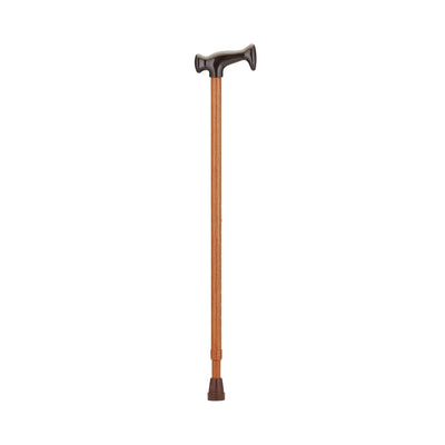 Nova Ortho-Med T-Handle Cane, Walnut Print - 1167045_EA - 1