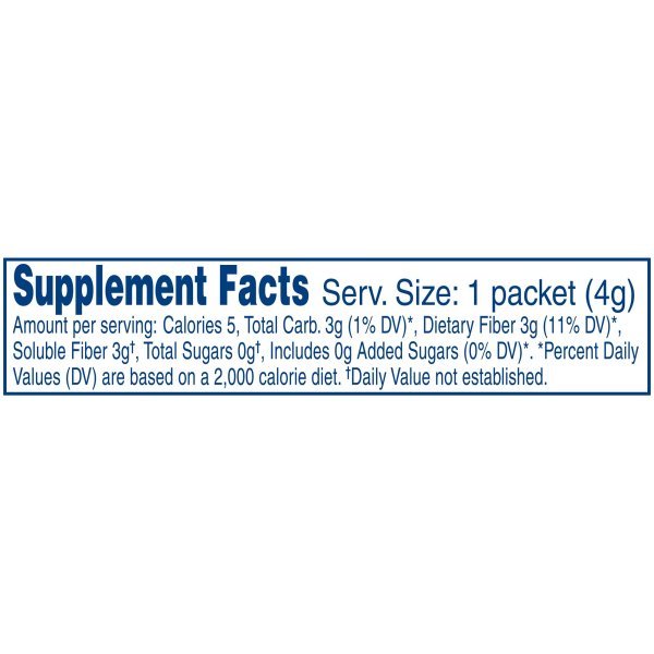 Nutrisource Fiber Unflavored Oral Supplement, 4 Gram Individual Packet - 777275_EA - 4