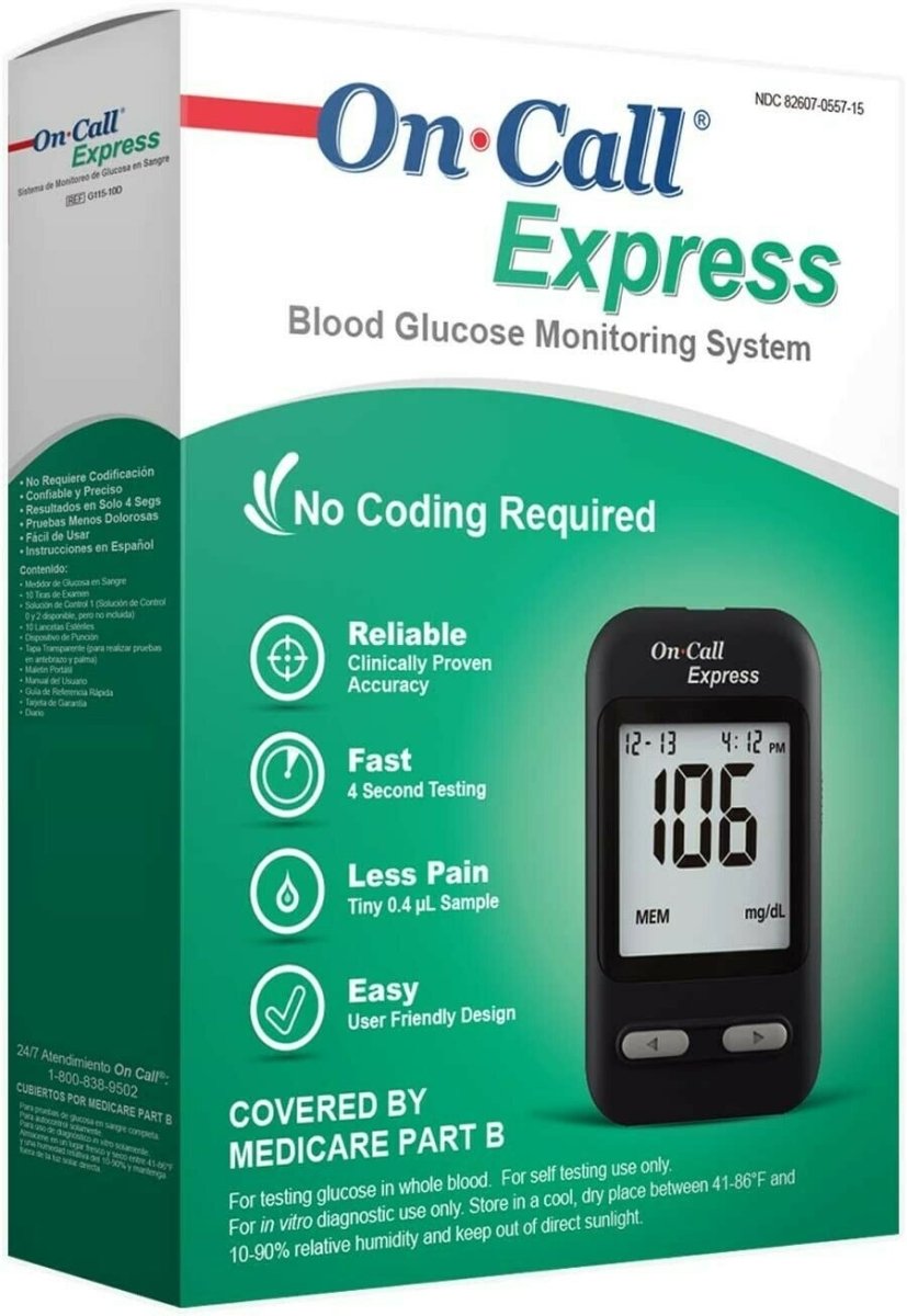 One Call Express On Call Express Blood Glucose Meter Kit