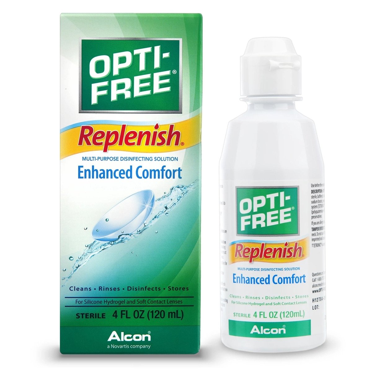 Opti Free Replenish Sodium Citrate / Sodium Chloride / Boric Acid Contact Lens Solution - 668318_EA - 1