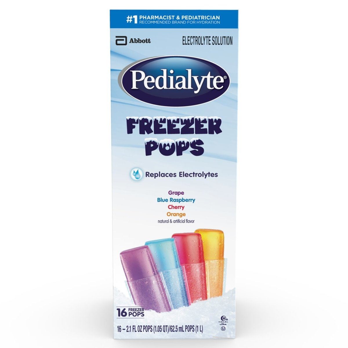 Pedialyte Assorted Flavors Electrolyte Freezer Pop - 826963_CS - 1