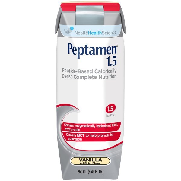 Peptamen 1.5 Vanilla Oral Supplement / Tube Feeding Formula , 250 mL Carton - 467630_EA - 1