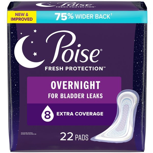 Poise Overnight Ultimate Bladder Control Pad - 1224724_CS - 1