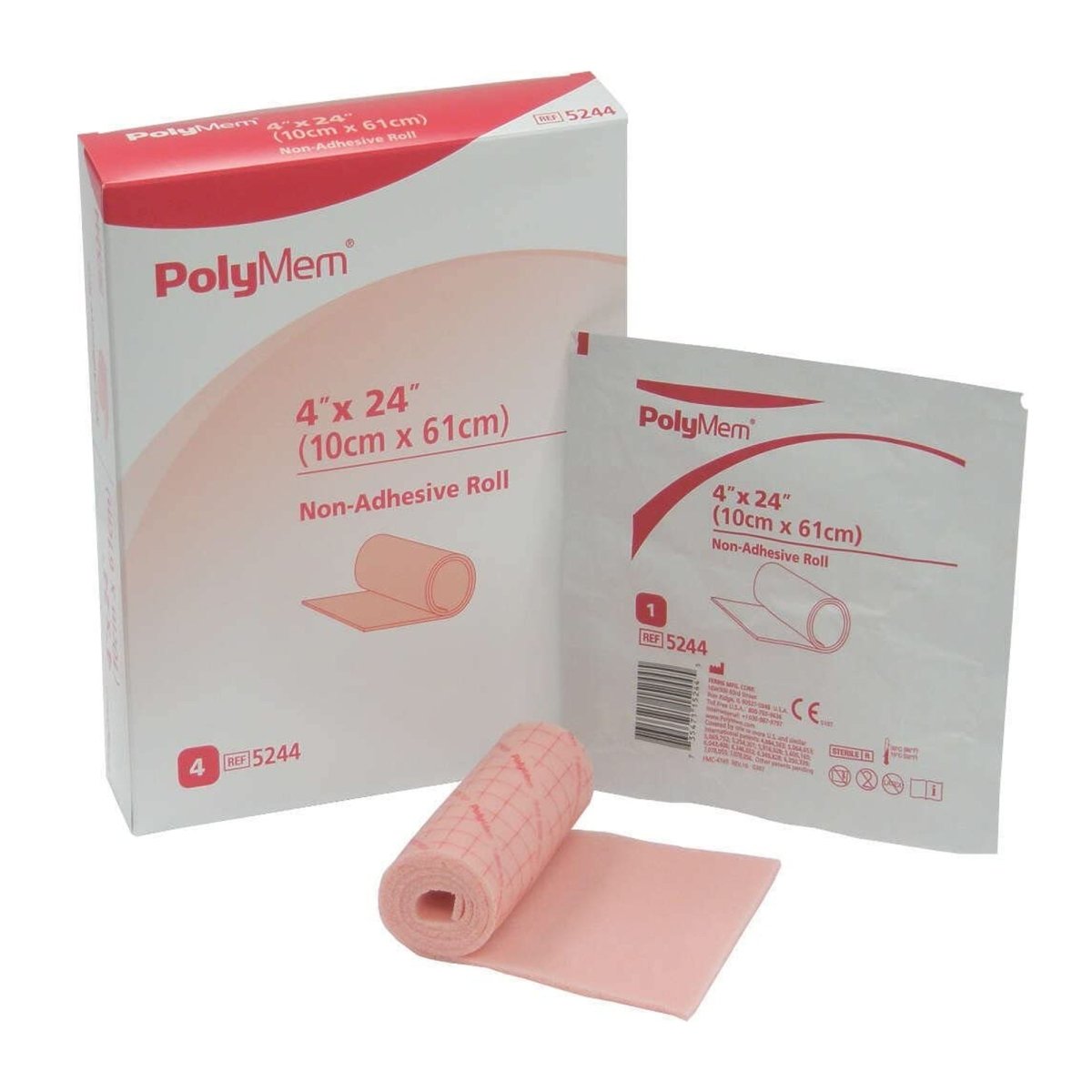 PolyMem Nonadhesive without Border Foam Dressing, 4 x 24 Inch - 293901_BX - 1
