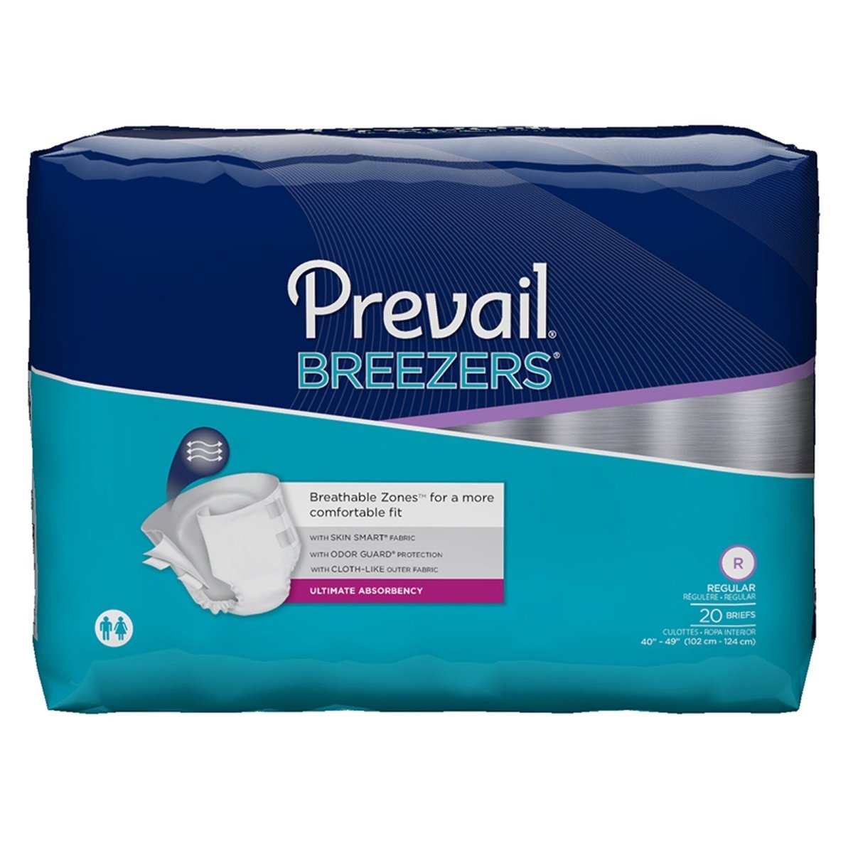 Prevail Breezers Ultimate Incontinence Brief -Unisex - 527367_BG - 1