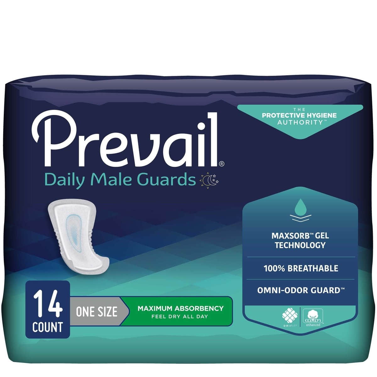 Prevail Daily Male Guards Maximum Bladder Control Pad - 537655_CS - 1