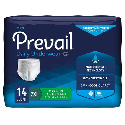 Prevail Daily Underwear Maximum Absorbent Underwear -Male - 1131098_BG - 1