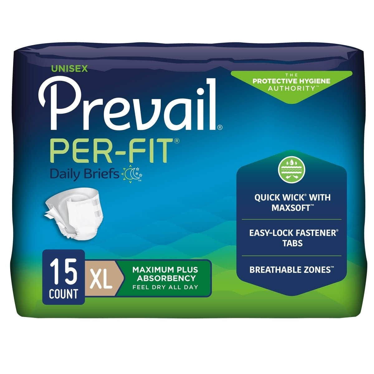 Prevail Per-Fit Maximum Incontinence Brief -Unisex - 456884_BG - 1