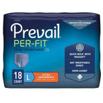 Prevail Per-Fit Men Adult Moderate Absorbent Underwear, White -Male - 881920_BG - 2