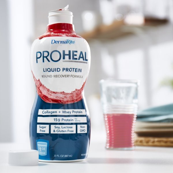 ProHeal Cherry Splash Oral Protein Supplement, 30 oz. Bottle - 956934_CS - 5