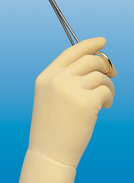 Protexis (formerly Duraprene Plus ) Polychloroprene Standard Cuff Length Surgical Glove, Ivory - 794598_BX - 1