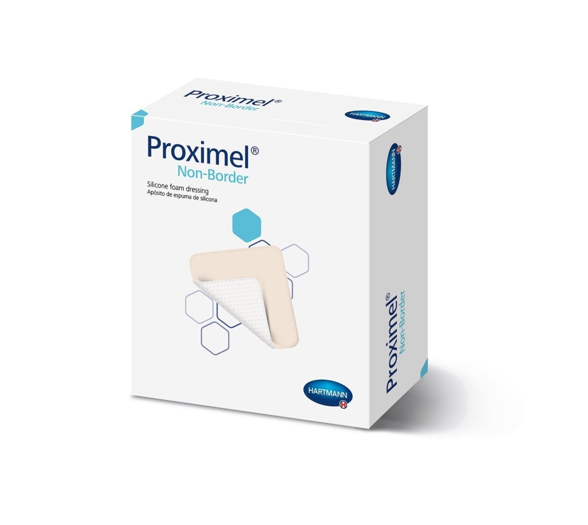 Proximel Nonadhesive without Border Silicone Foam Dressing, 6 x 6 Inch - 1118469_BX - 1