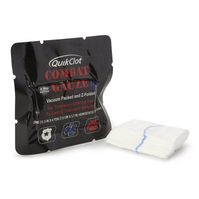 QuikClot Combat Gauze LE Hemostatic Dressing, 3 Inch x 4 Yard - 812748_EA - 3