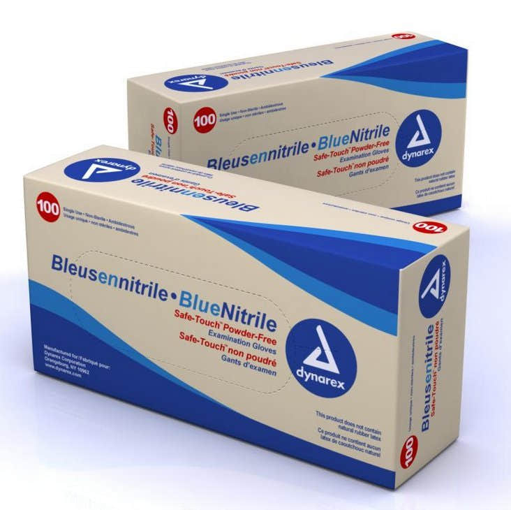 Safe-Touch Nitrile Exam Glove, Blue - 867290_BX - 1