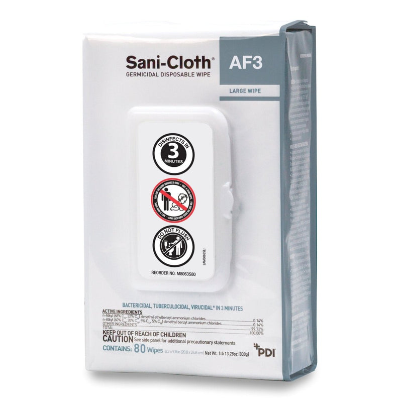 Sani-Cloth AF3 Surface Disinfectant Cleaner Wipes, X-Large Individual Packet - 1121547_PK - 7