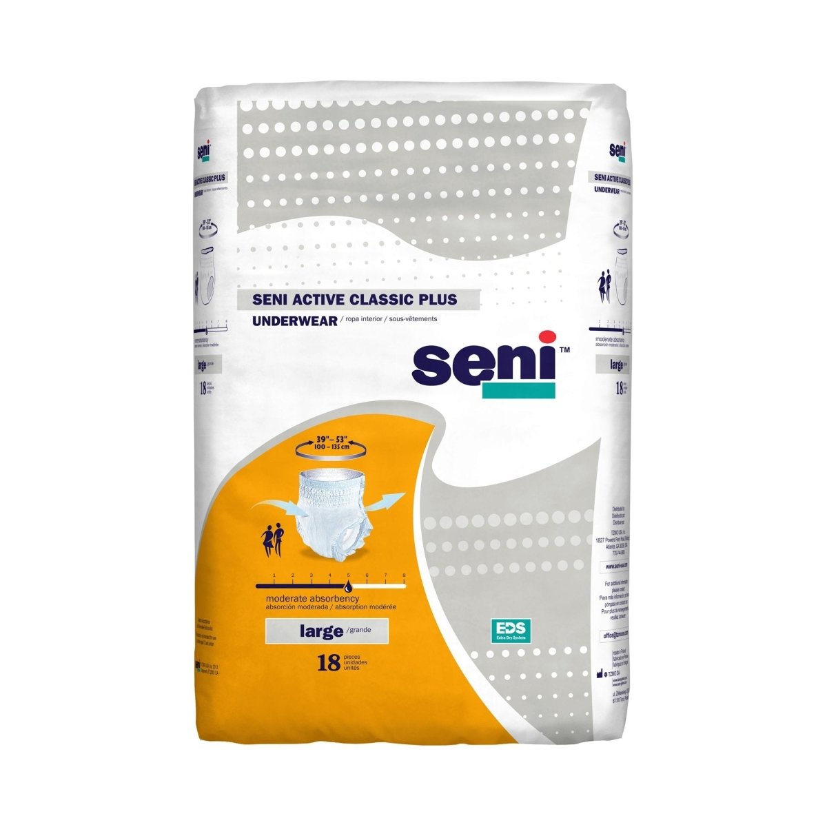 Seni Active Classic Plus Moderate Absorbent Underwear -Unisex - 1163842_CS - 2