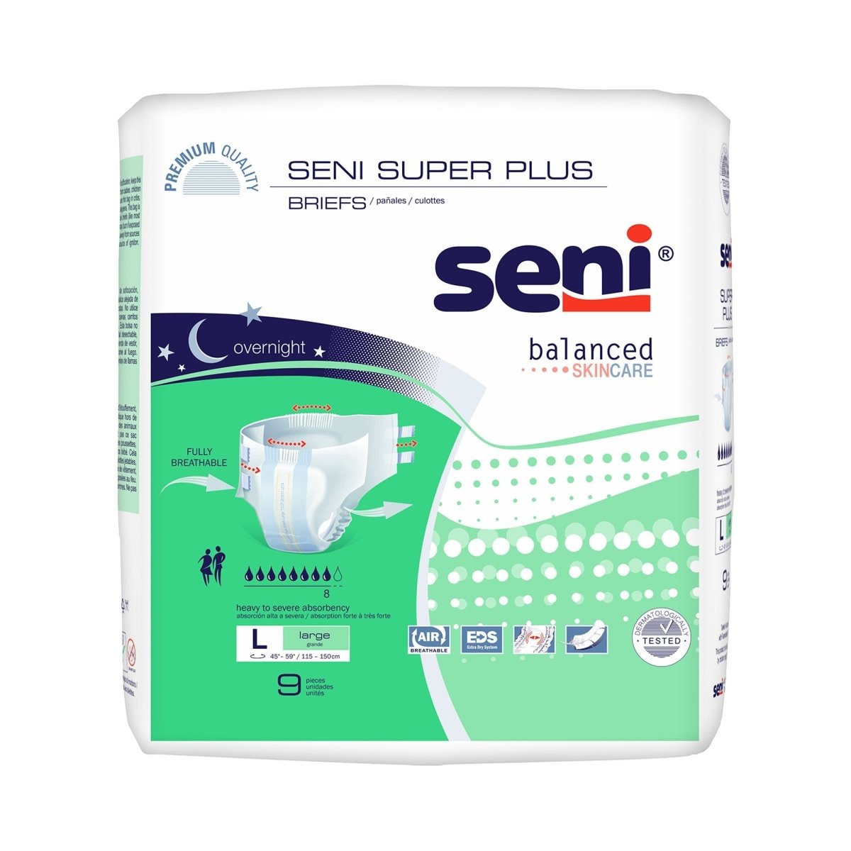 Seni Super Plus Heavy to Severe Absorbency Incontinence Brief -Unisex - 1163824_CS - 1